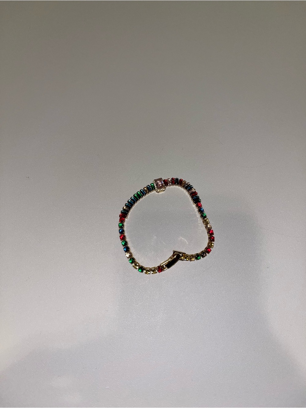 Gold Multicolor Beaded Women's Bracelet (18K Real gold electroplated)